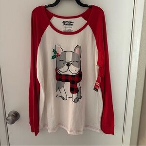 NWT Cuddl Duds Long Sleeve Pajama Shirt